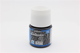 Краска для светлых тканей с микро-глиттером Setacolor 45 мл 329205 оникс, 1 шт (PEBEO)