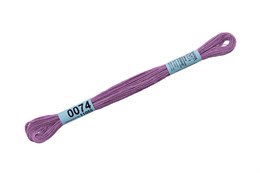 Мулине хлопок Gamma сиреневый №0074 8 м №0074
