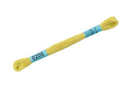 Мулине хлопок Gamma желтый №0206 8 м №0206