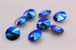 Уценка!Риволи Aurora Sapphire Shimmer / 12 мм 1 шт (стекло K9) AU-300-уценка