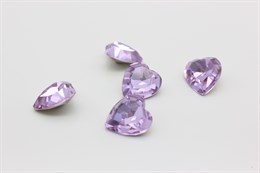 Сердце Aurora 4831 15,5х14 мм Violet, 1 шт (стекло K9) AU-946