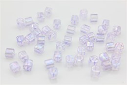 Бисер Toho Cube (куб) 4 мм TC-04-477D Transparent-Rainbow Foxglove 5 гр (Япония) JP-1612