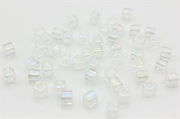 Бисер Toho Cube (куб) 4 мм TC-04-161 Transparent-Rainbow Crystal 5 гр (Япония) JP-1613