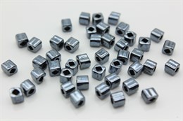 Бисер Toho Cube (куб) 4 мм TC-04-81 Metallic Hematite 5 гр (Япония) JP-1618