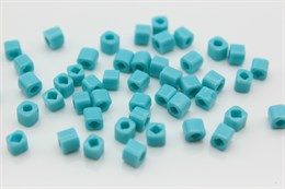 Бисер Toho Cube (куб) 4 мм TC-04-55 Opaque Turquoise 5 гр (Япония) JP-1619