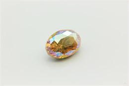 Oval Swarovski 4160 18x13 мм Light Topaz Shimmer F 1 шт SW-529