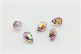Подвеска  Preciosa Drop Pendant(681)  6*10мм  Light Amethyst AB, 1шт (Чехия) 681-5