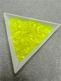 Пайетки чаши 4 мм 2112 Lustre желтые 3 гр Andrea Bilics (Италия) C4 2112