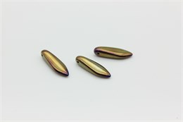 Бусина Dagger 5*16 мм с одним отверстием Jet Brown Iris (23980/21415), 1 шт 33779