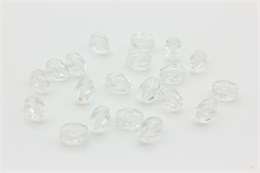 Бусины граненые Fire Polished Olives, 7x5 мм, 00030 - Crystal, 10 шт 34087