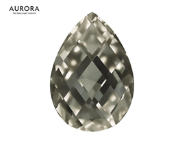 Капли Baroque Pearl Aurora 4320 14x10 мм Crystal Satin 1 шт (стекло K9) 34381