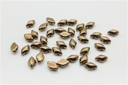 Бусины GemDuo 8x5 мм бронза 23980/90215 5 гр (Matubo) 34954
