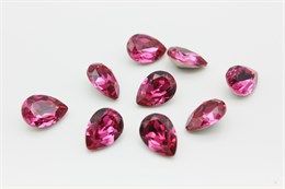 Капля хрустальная Preciosa Maxima  14x10 мм  Fuchsia 1 шт  (Чехия) PR-1455