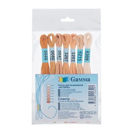 Набор мулине Gamma "Спектр", 7х8 м, цвет Beige, 100% хлопок 35204