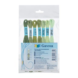 Набор мулине Gamma "Спектр", 7х8 м, цвет Fern, 100% хлопок 35210