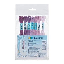 Набор мулине Gamma "Спектр", 7х8 м, цвет Lilac, 100% хлопок 35212
