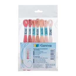 Набор мулине Gamma "Спектр", 7х8 м, цвет Pion, 100% хлопок 35215