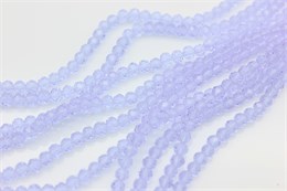 Бусины граненые стеклянные, 4 мм, отверстие: 0.9 мм, цвет сиреневый, нить 41 см (Китай) EG-D17-4