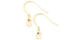 Швензы крючки 20 мм, GoldPlating 24kt, пара (Чехия) 35576