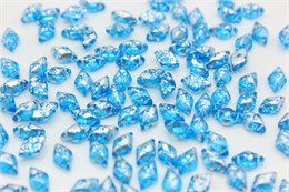 Бусины GemDuo 8x5 мм 60020/15481-SILVER SPLASH AQUAMARINE 5 гр (Matubo) 35542