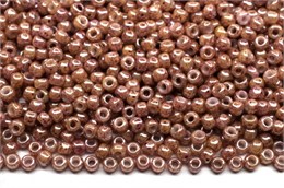 Бисер Toho Round 11/0 TR-11-1201 - Marbled Opaque Beige/Pink 10 гр (Япония) 35639