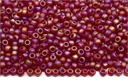 Бисер Toho Round 11/0 TR-11-165CF - Transparent-Rainbow-Frosted Ruby 10 гр (Япония) 35661