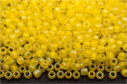 Бисер Toho Round 11/0 TR-11-175F - Transparent-Rainbow-Frosted Lemon 10 гр (Япония) 35670