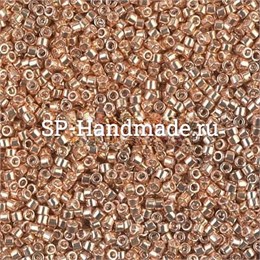 Бисер Miyuki  Delica 11/0 DB0411 - Galvanized Apricot Gold 2,5 гр (Япония) JP-67-2