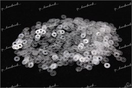 Пайетки плоские 5 мм 1002 Lustre прозрачные 3 гр Andrea Bilics (Италия) 35830