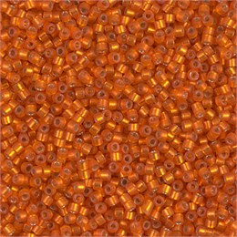 Бисер Miyuki Delica 11/0 DB0682 - Dyed Semi-Frosted Silverlined Orange 5 гр (Япония) DB0682 - Dyed Semi-Frosted Silverlined Orange