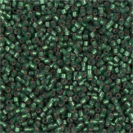 Бисер Miyuki Delica 11/0 DB0690 - Dyed Semi-Frosted Silverlined Leaf Green 5 гр (Япония) DB0690 - Dyed Semi-Frosted Silverlined Leaf Green