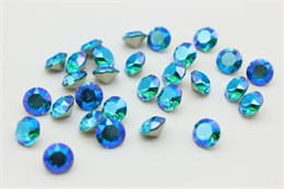 Шатон 1088 8 мм Aquamarine SI (стекло K9) 1 шт (Китай) 36232