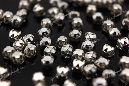 Шатоны пришивные Preciosa Maxima ss12 (3,0-3,2 мм) crystal DF Lab цвет оправы серебро, 40 шт (Чехия) 36885