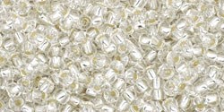 TR-11-21 TOHO - Round 11/0 : Silver Lined Crystal 36987