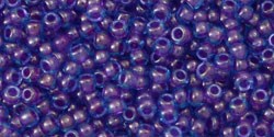 TR-11-252 TOHO - Round 11/0 : Inside Color Aqua/Purple Lined 37013