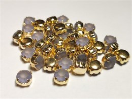 Шатон хрустальный с матовым покрытием ss39 (8,15-8,40 мм) Tanzanite DF (matt) цвет оправы золото 37518