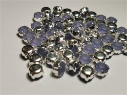 Шатон хрустальный с матовым покрытием ss39 (8,15-8,40 мм) Tanzanite DF (matt) цвет оправы серебро 37519