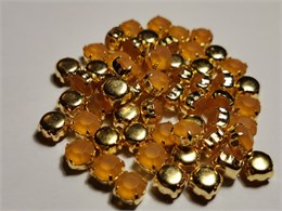Шатон хрустальный с матовым покрытием ss39 (8,15-8,40 мм) Topaz DF (matt) цвет оправы золото 37520