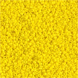 Бисер Miyuki Round (круглый) 15/0 404 - Opaque Yellow, 10 гр (Япония) 37972