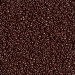 Бисер Miyuki Round (круглый) 15/0 409 - Opaque Chocolate, 10 гр (Япония) 37973
