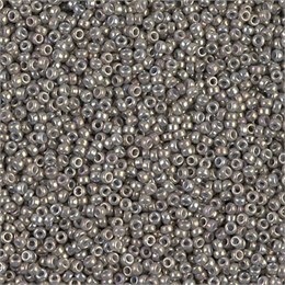 Бисер Miyuki Round (круглый) 15/0 1865 - Opaque Smoke Grey Luster, 10 гр (Япония) 37980
