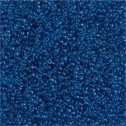Бисер Miyuki Round (круглый) 15/0 149 - Transparent Capri Blue, 10 гр (Япония) 37985