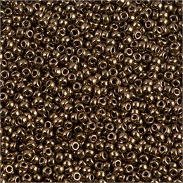 Бисер Miyuki Round (круглый) 15/0 457 - Metallic Dk.Bronze, 10 гр (Япония) 37989