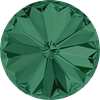 #1122 Rivoli 12 мм - Emerald (#205) - фото 16515