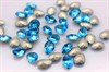 Капли Baroque Pearl 4320 Aurora Dark aquamarine / 8x6 мм 1 шт (стекло K9) - фото 23386