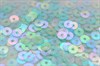 Пайетки плоские 107 Irise Transparenti 4 мм 3 гр радужные прозрачные Andrea Bilics (Италия) - фото 23786