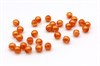 Жемчуг стеклянный  матовый    оранжевый  3 мм  30  шт  (Чехия) - фото 24370