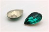 Капли Baroque Pearl  4320 Aurora Emerald / 14x10 мм 1 шт (стекло K9) - фото 24379