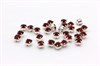 Шатоны  Preciosa Red Velvet /оправа - цвет серебро  ss16/3,8-4,0 мм 20 шт  (Чехия) - фото 24445