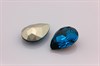 Капли Baroque Pearl 4320 Blue Zircon / 14x10 мм 1 шт (стекло K9) - фото 26536